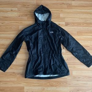 North Face Black Rain Jacket - Size L